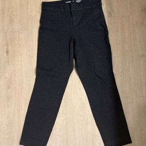 Old Navy High-Waisted Pixie Skinny Ankle Pants Dark Heather Grey
